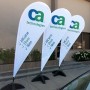 Custom Double Sided Teardrop Flag  Custom Double Sided Teardrop Flag