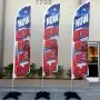 Custom Double Sided Windless Feather Flag 