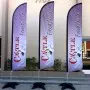 Custom Double Sided Windless Feather Flag 
