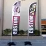 Custom Double Sided Windless Feather Flag 