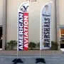 Custom Double Sided Windless Feather Flag 