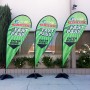 Custom Double Sided Teardrop Flag  Custom Double Sided Teardrop Flag