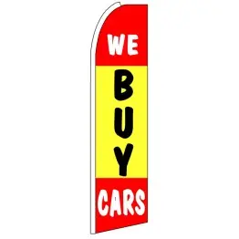 We Buy Cars - Advertising Feather Flag Banner