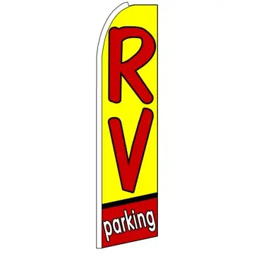 RV Parking - Advertising Feather Flag Banner