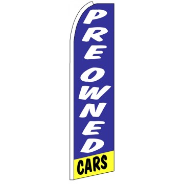 Pre Owned Cars - Blue Feather Flag Banner Pre Owned Cars - Blue Feather Flag Banner