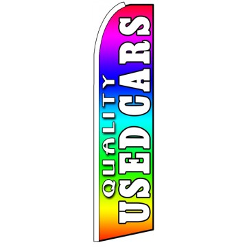 Quality Used Cars - Feather Flag Banner Quality Used Cars - Feather Flag Banner