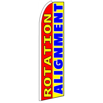 Rotation Alignment - Feather Flag Banner