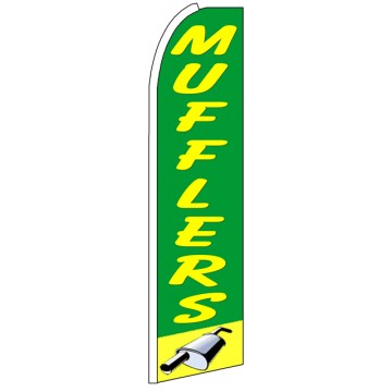 Auto Mufflers - Advertising Feather Flag Banner