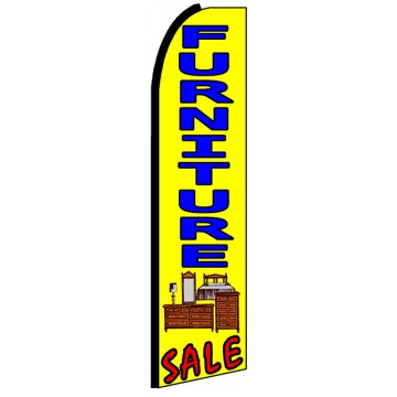 Furniture - Yellow Advertising Feather Flag Banner Furniture - Yellow Advertising Feather Flag Banner