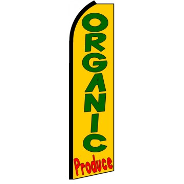 Organic Produce - Advertising Feather Flag Banner Organic Produce - Advertising Feather Flag Banner