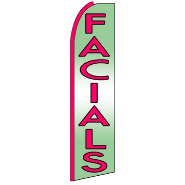 Facials - Advertising Feather Flag Banner