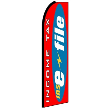 Income Tax E-File - Feather Flag Banner Income Tax E-File - Feather Flag Banner