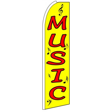 Music - Advertising Feather Flag Banner Music - Advertising Feather Flag Banner