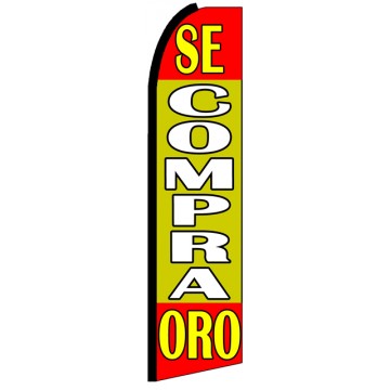 Se Compra Oro - Advertising Feather Flag Banner Se Compra Oro - Advertising Feather Flag Banner