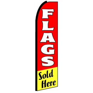 Flags Sold Here - Advertising Feather Flag Banner