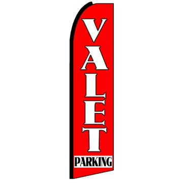Valet Parking - Advertising Feather Flag Banner