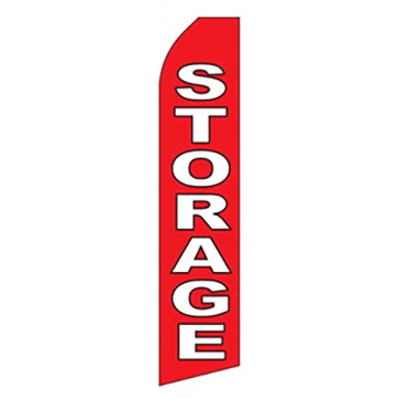 Storage - Advertising Feather Flag Banner Red