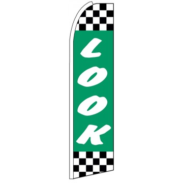 Look - Advertising Feather Flag Banner