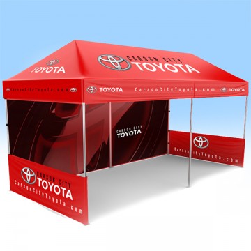 Custom Tent 10' x 20' Pop-Up Canopy + Heavy Duty Frame
