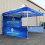Custom Tent 10'x10' Pop-Up Canopy + Heavy Duty Frame