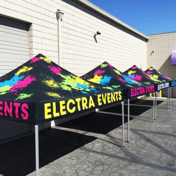 Custom Tent 10'x10' Pop-Up Canopy + Heavy Duty Frame